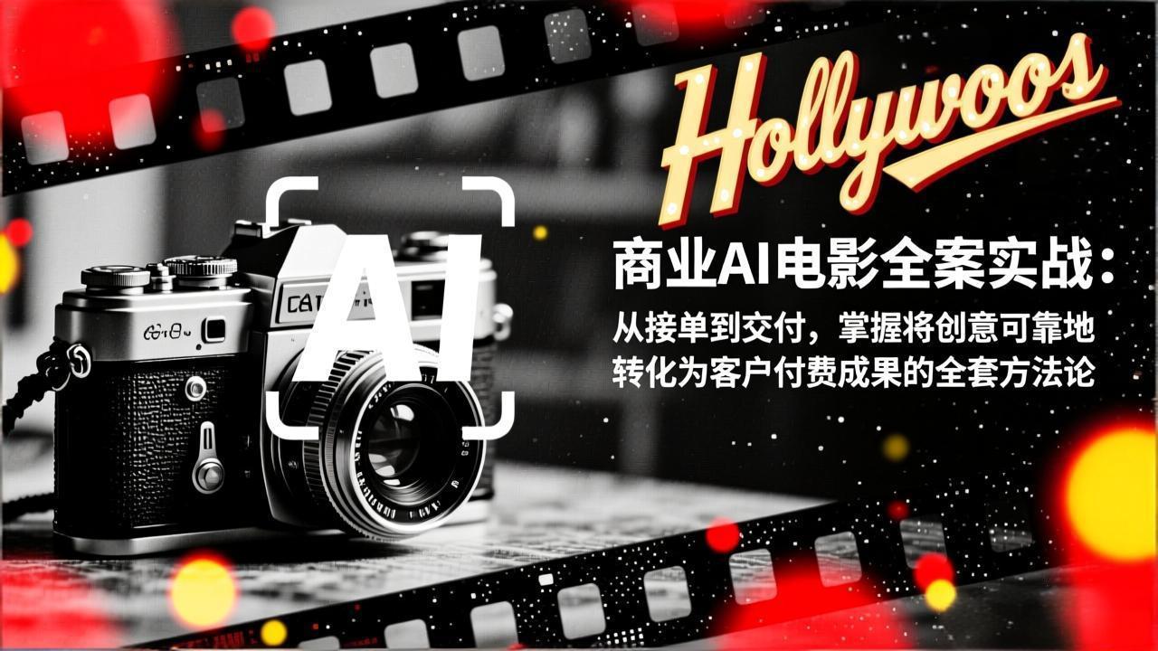 商业AI电影全案实战：从接单到交付，掌握将创意可靠地转化为客户付费成果的全套方法论-资源站
