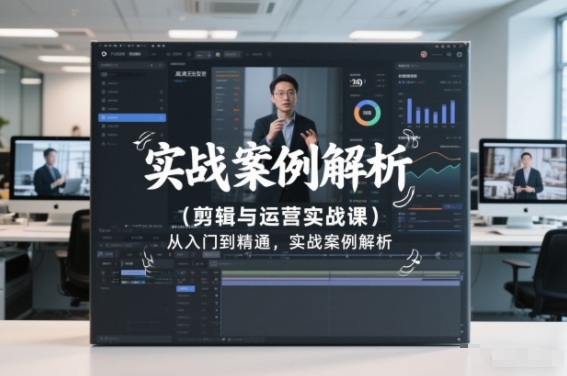 剪辑与运营实战课，从入门到精通，实战案例解析(更新2026)-资源站