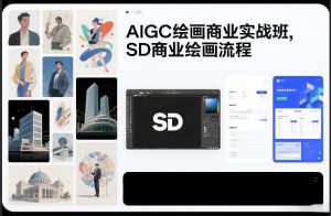 AIGC绘画商业实战班，SD商业绘画流程-资源站