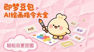 即梦豆包AI绘画指令大全：海量关键词库一键复制，出图效率提升10倍，轻松日更百图-资源站