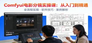 ComfyUI电影分镜实操课：分镜一致性，全流程AI视频制作，零基础也能做专业分镜-资源站