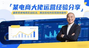 某电商大佬运营经验分享，最新系统电商实战玩法，跳出低毛利实现高效盈利-资源站