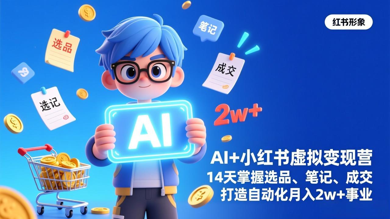 AI+小红书虚拟变现营(完结-资源站