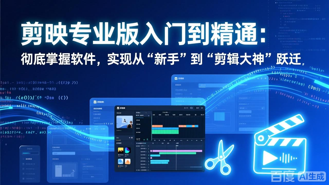 剪映专业版入门到精通：彻底掌握软件，实现从“新手”到“剪辑大神”跃迁-资源站