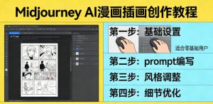 利用Midjourney AI人工智能轻松创作漫画插画教程，零基础创作完整漫画插画-资源站
