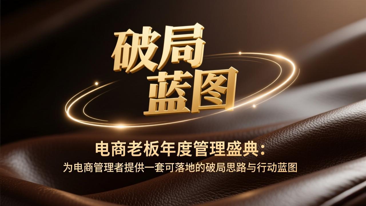 电商老板年度管理盛典：为电商管理者提供一套可落地的破局思路与行动蓝图-资源站