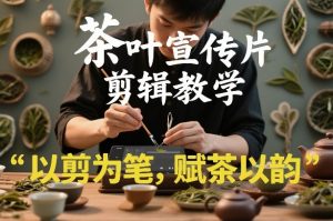 茶叶宣传片剪辑教学，以剪为笔，赋茶以韵，新手也能拍出高级感-资源站