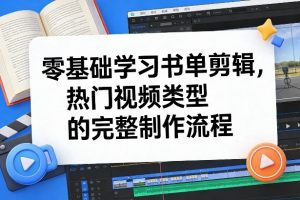 零基础学习书单剪辑，热门视频类型的完整制作流程(更新2026)-资源站
