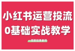 小红书运营投流，小红书广告投放从0到1的实战课，学完即可开始投放(更新26年)-资源站