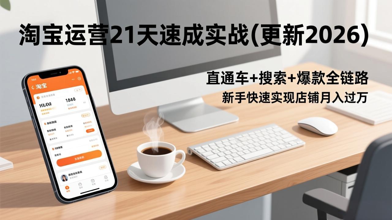 淘宝运营21天速成实战(更新2026-资源站