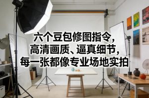 六个豆包修图指令，高清画质、逼真细节，每一张都像专业场地实拍-资源站