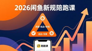 2026闲鱼高阶陪跑课全新上线，带你吃透新规玩转选品流量，从零搭建稳定变现盈利体系-资源站