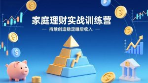 家庭理财实战训练营：从0到1建体系，三阶进阶层层递进，助你持续创造稳定睡后收入-资源站