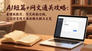 AI短篇+网文通关攻略：看懂就能写、写完就能过稿，让写作变现不再依赖天赋与文笔-资源站