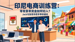 印尼电商训练营：零背景零资金如何切入？Jack与张哥手把手带你避坑-资源站