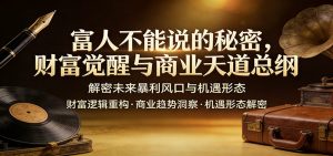 富人不能说的秘密,财富觉醒与商业天道总纲,解密未来暴利风口与机遇形态-资源站