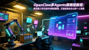 OpenClaw多Agents保姆级教程:多机器人并行运作与群组管理,打造自动化办公的一人军团-资源站
