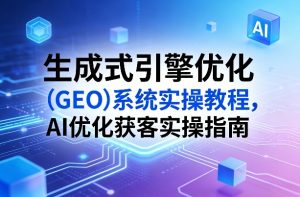 生成式引擎优化(GEO)系统实操教程,AI优化获客实操指南-资源站