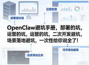OpenClaw小龙虾避坑手册，部署的坑，运营的坑，二次开发避坑，场景落地避坑，一次性给你说全了！-资源站