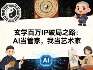 玄学百万IP破局之路：AI当管家，我当艺术家-资源站