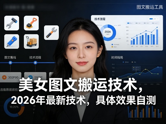 美女图文搬运技术，2026年最新技术，具体效果自测-资源站
