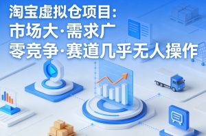 淘宝虚拟仓项目，市场大，需求广，零竞争，赛道几乎没人操作-资源站