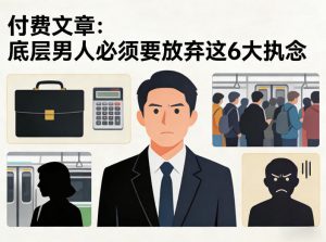 付费文章:底层男人必须要放弃这6大执念-资源站