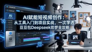 AI赋能短视频创作：从工具入门到项目实战，一次学透豆包Deepseek即梦全攻略-资源站