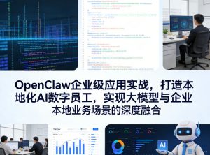 OpenClaw企业级应用实战,打造本地化AI数字员工,实现大模型与企业本地业务场景的深度融合(更新0329)-资源站