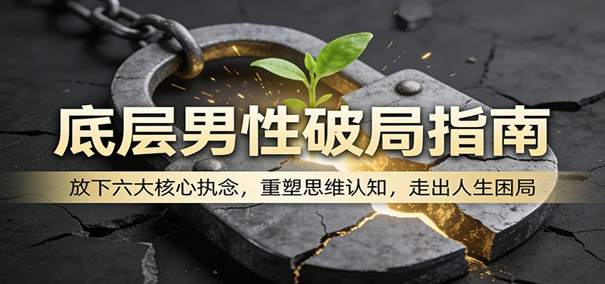 底层男性破局指南：放下六大核心执念，重塑思维认知，走出人生困局-资源站