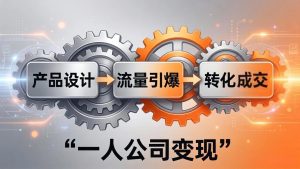 一人公司变现全攻略:产品设计+流量引爆+转化成交,打造不受年龄限制的长期事业-资源站