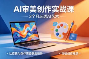 AI审美创作实战课,3个月玩透AI艺术,让你的AI创作思路脱胎换骨,突破创作瓶颈-资源站