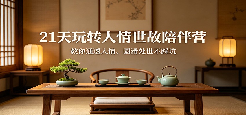 21天玩转人情世故陪伴营：教你通透人情、圆滑处世不踩坑-资源站