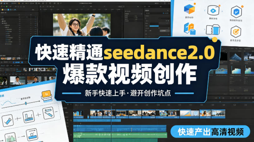 快速精通seedance2.0爆款视频创作，快速产出高清视频，避开大量创作坑点，新手也能快速上手-资源站