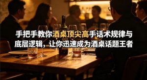付费文章：手把手教你酒桌顶尖高手话术规律与底层逻辑，让你迅速成为酒桌话题王者(二十年全网独家经验分享)-资源站