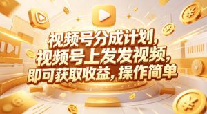 视频号分成计划，599元众筹的Red团队课程，视频号上发发视频，即可获取收益，操作简单-资源站