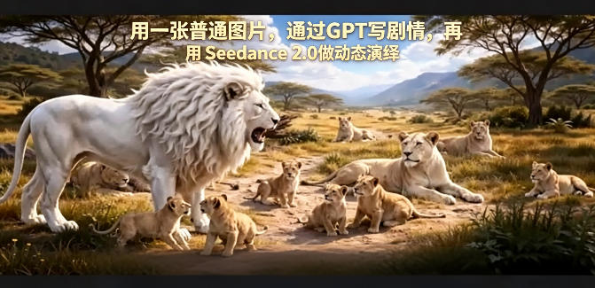 用一张普通图片，通过GPT写剧情，再用Seedance 2.0做动态演绎，居然能生成迪士尼风格搞笑动画-资源站