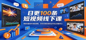 日更100条短视频线下课：揭秘批量创作底层逻辑，手把手教你高效出片抢占流量风口-资源站