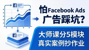 怕 Facebook Ads 广告踩坑？大师课分 5 模块教你做广告、搞扩量，还带真实案例抄作业！-资源站