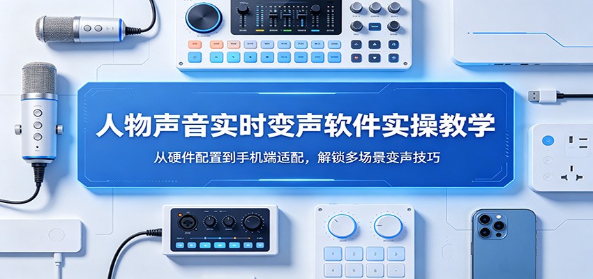 人物声音实时变声软件实操教学：从硬件配置到手机端适配，解锁多场景变声技巧-资源站