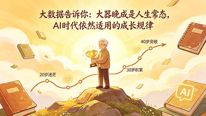 付费文章：大数据告诉你：大器晚成是人生常态，AI 时代依然适用的成长规律-资源站