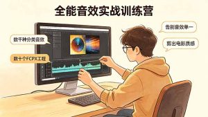 全能音效实战训练营：数千种分类音效+数十个FCPX工程，告别音效单一，剪出电影质感-资源站