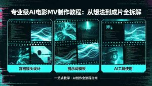 专业级AI电影MV制作教程，从想法到成片全拆解，宫格镜头+提示词模板+AI工具一站式教学-资源站