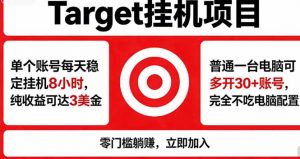 海外平台Target，正规运营商合作、技术兜底长期稳定、防风控、任务不断档、收益透明、灵活提…-资源站