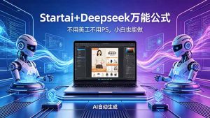 AI自动做电商详情页：Startai+Deepseek万能公式，不用美工不用PS，小白也能做-资源站