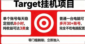 海外平台Target商品浏览曝光，24小时运行无需人工值守，日收益100美刀+电脑可多开【揭秘】-资源站
