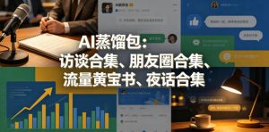 AI蒸馏包：访谈合集、朋友圈合集、流量黄宝书、夜话合集【文档】-资源站
