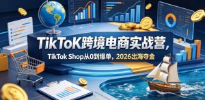 TikToK跨境电商实战营，TikTok Shop从0到爆单，2026出海夺金-资源站