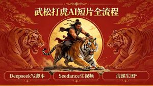 武松打虎AI短片全流程：Deepseek写脚本+Seedance生视频+海螺生图-资源站