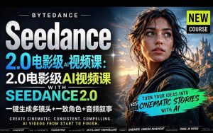 字节跳动的Seedance 2.0 AI电影视频生成制作教程,一键生成多镜头+一致角色+音频叙事-中英字幕-资源站